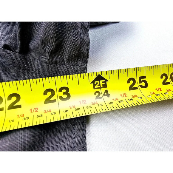 Calvin Klein Slim Fit Size Large Men's Charcoal Gray Elbow Buttons L/S Shirt NWT - Picture 2 of 13